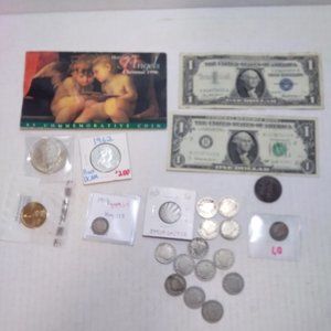 (Updated) Nice Mixture of Old U.S. Coins and Banknotes